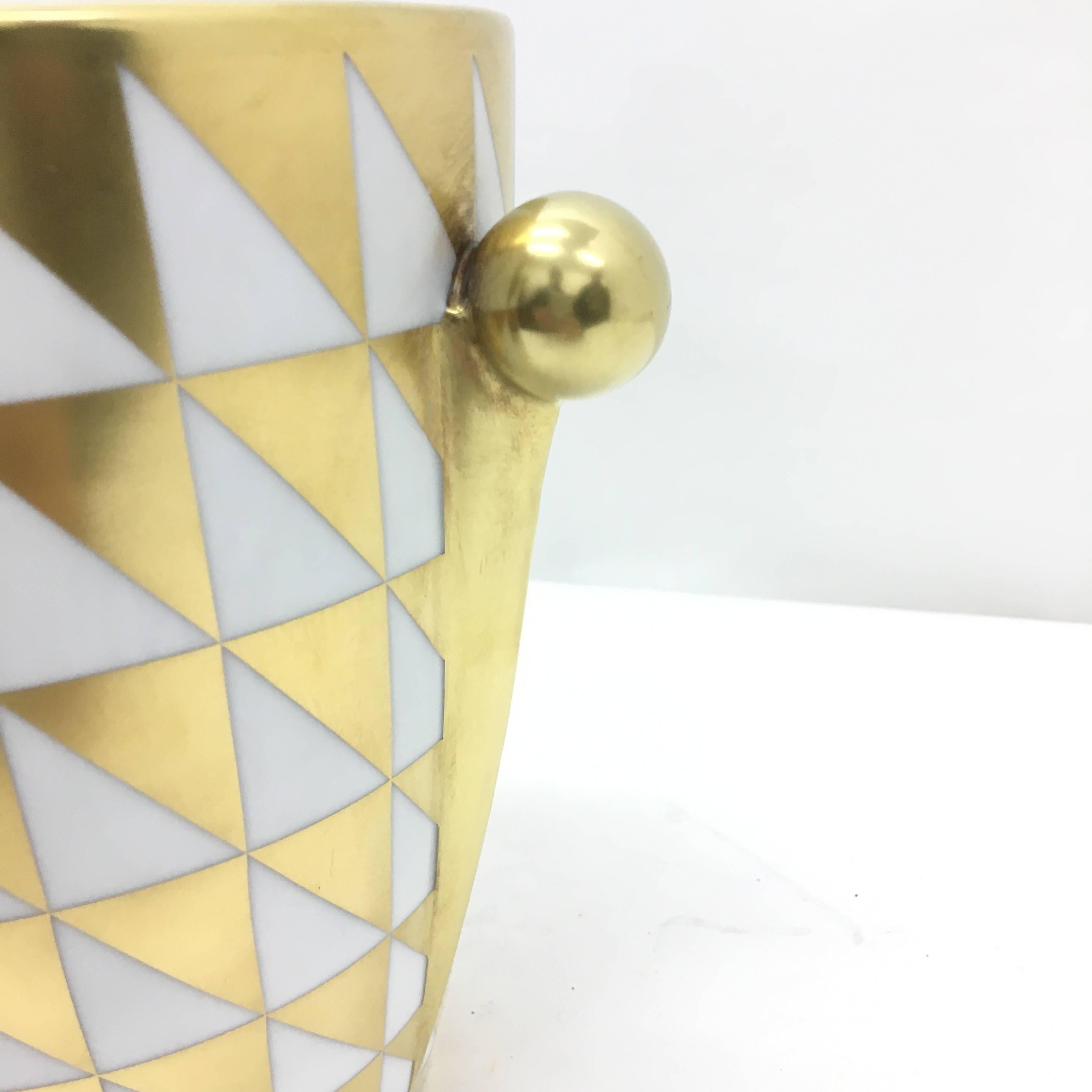 Art Deco Amazing Richard Ginori Biscuit Vase, circa 1980