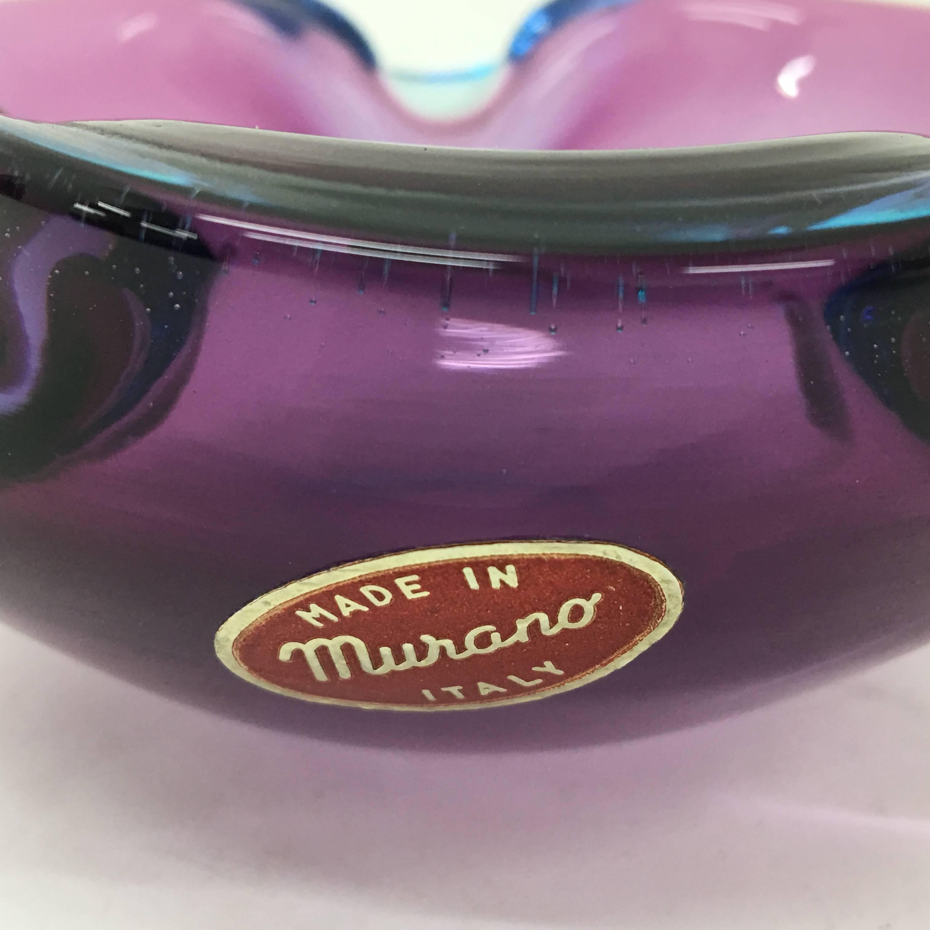 purple ashtrays