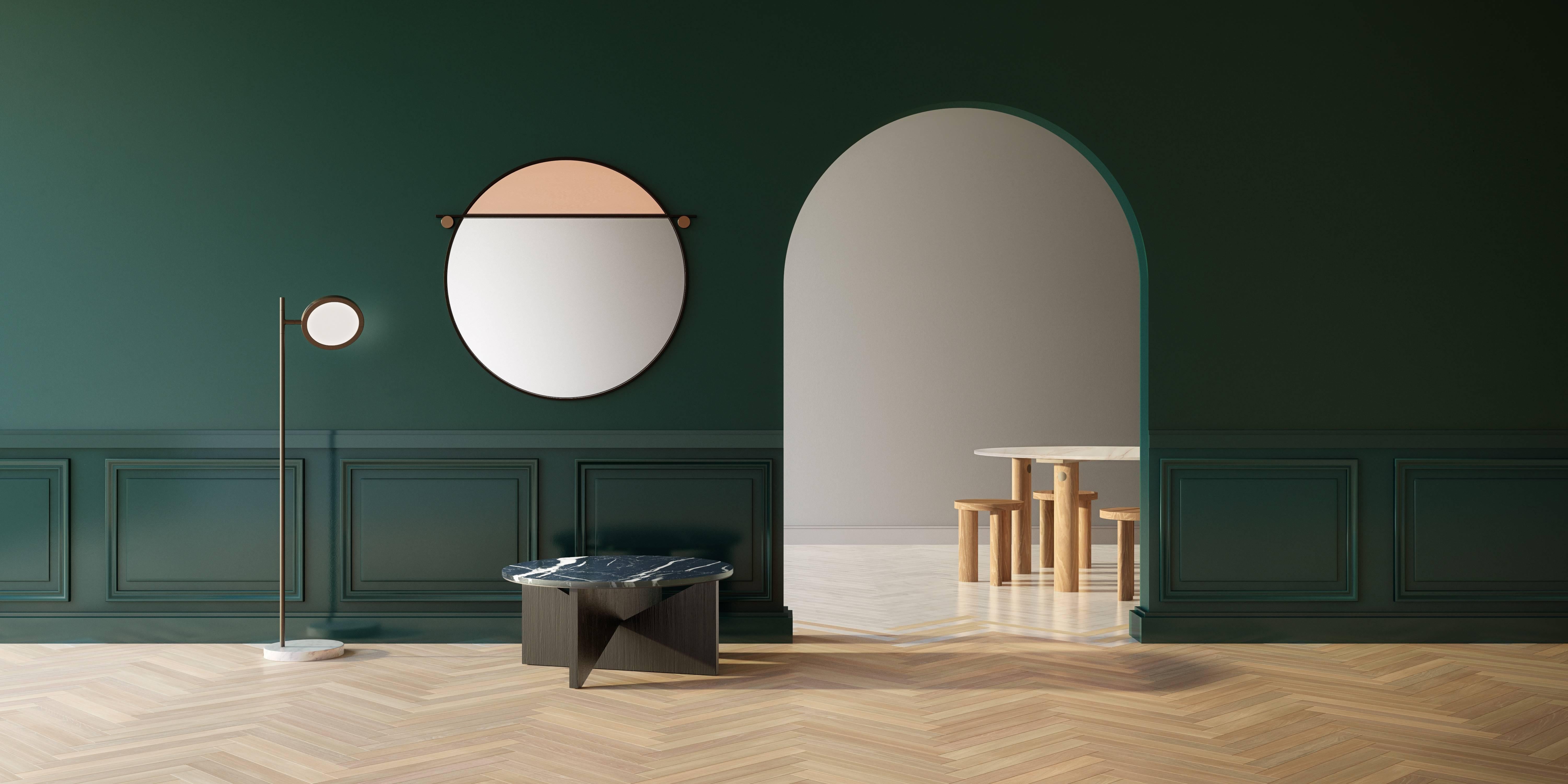Abal Round Mirror by Studio Matter Made (Moderne) im Angebot