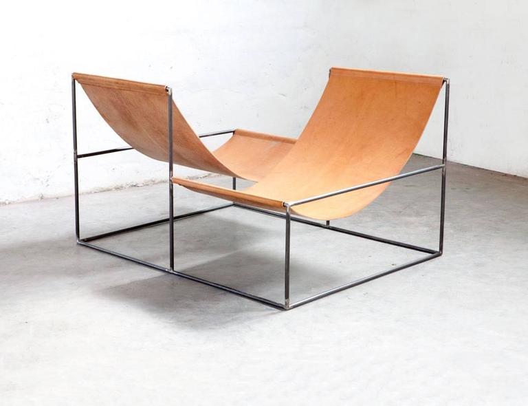 Contemporary Cross Double Seat by Muller Van Severen For Sale