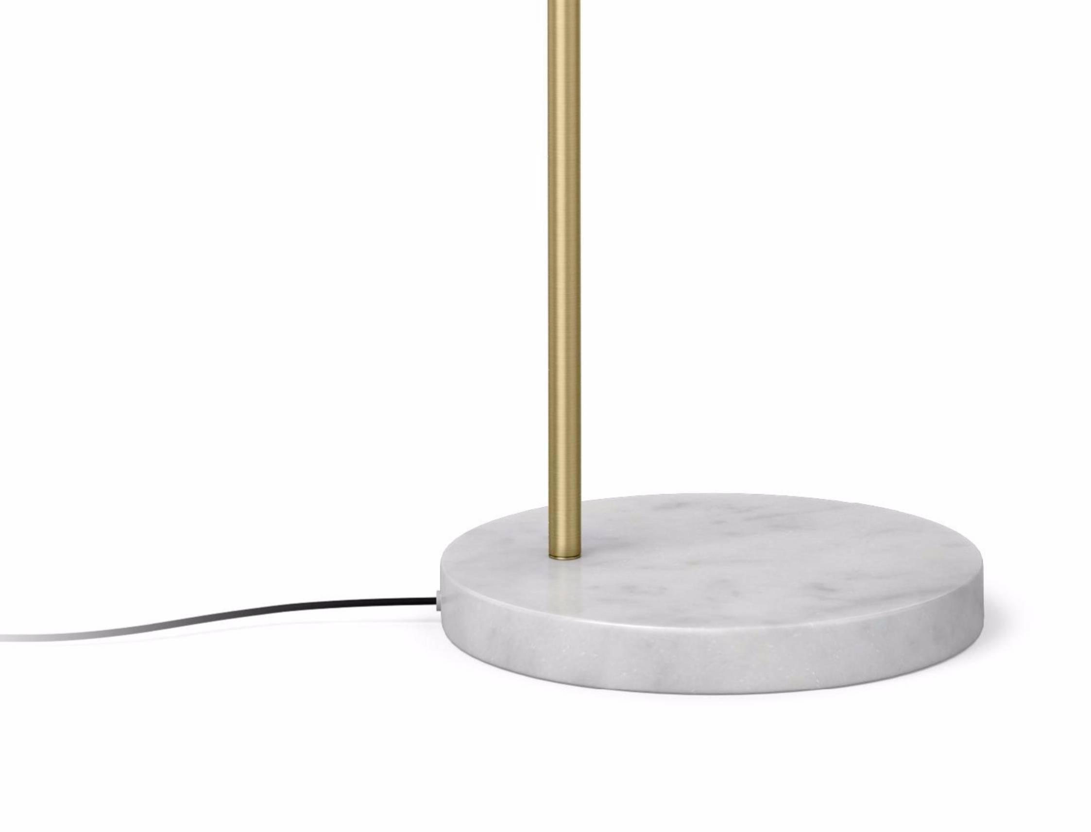 Brass Discus Floor Lamp by Jamie Gray For Sale