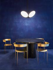 Slon Dining Table in Nero Marquina, Ana Kras