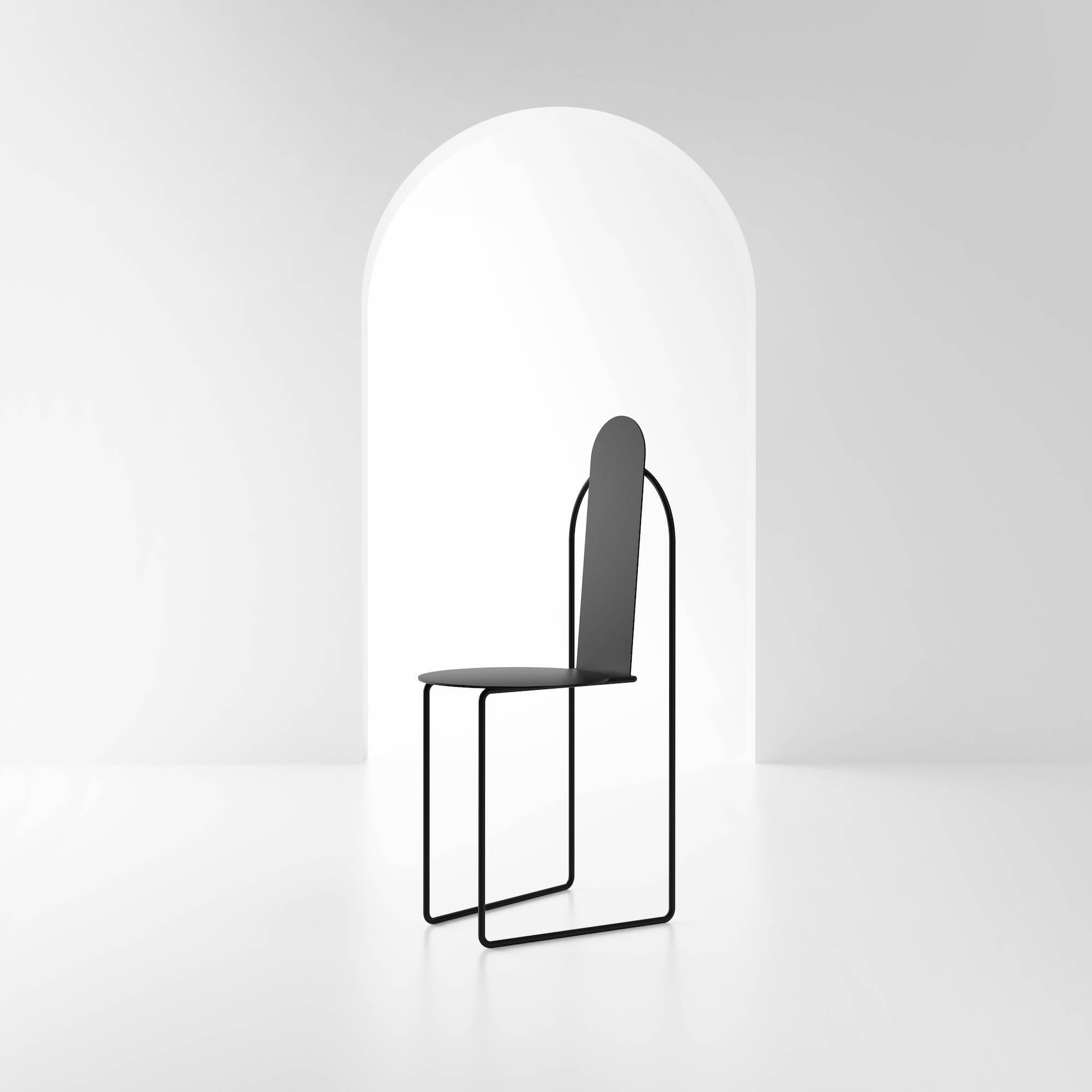Powder-Coated Pudica Chair by Pedro Paulo Venzon For Sale