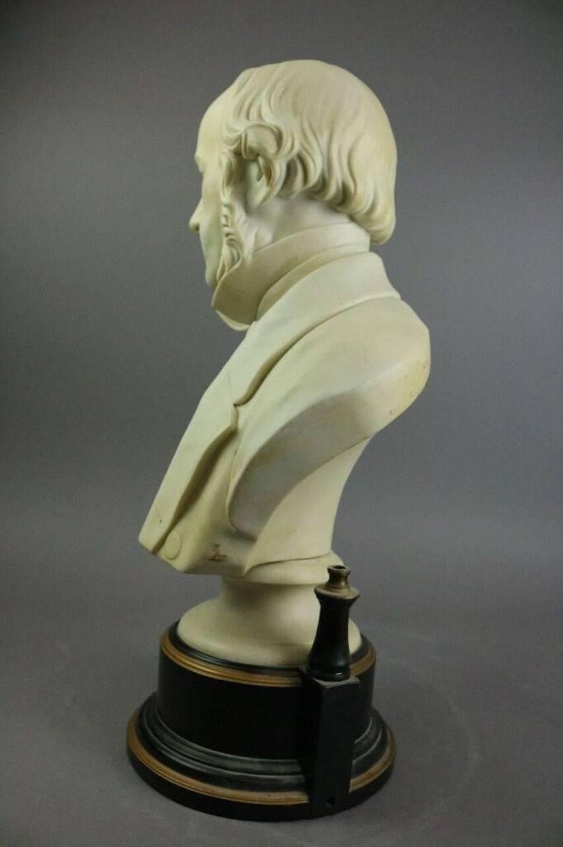 19th Century Antique Adams & Co. Parian Bust of Wm. Gladstone after E.W. Wyon, circa 1880