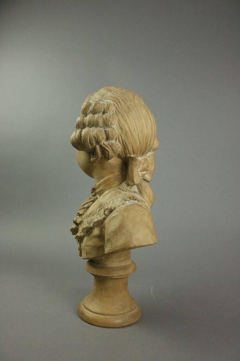 Louis XIV Style Terra Cotta Bust of Boy, Louis Joseph Xavier François In Good Condition In Big Flats, NY