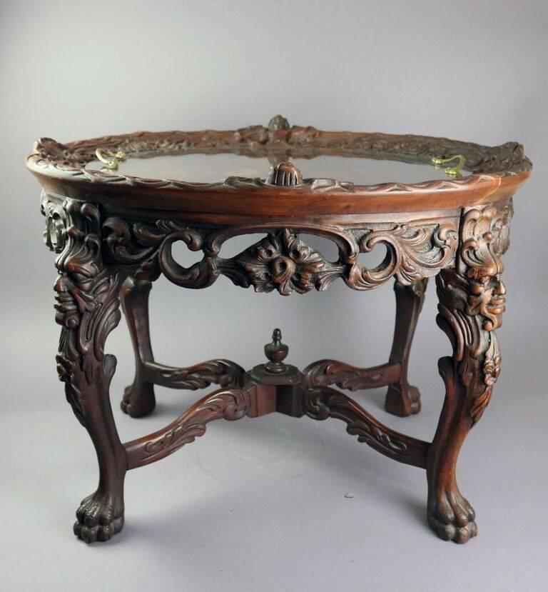 antique carved table