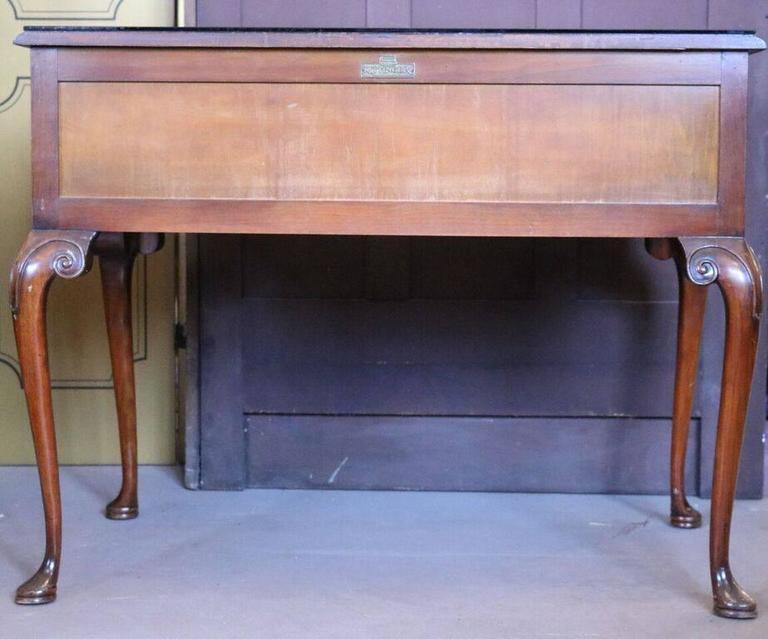 Antique French, Louis XV Style Mahogany Glass Top Kittinger Dressing