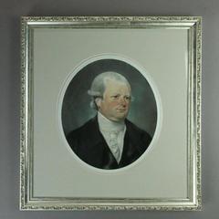 Antique Set of English Pastel Portraits of Rev. & Hon. John & Mrs. Craven, 1780
