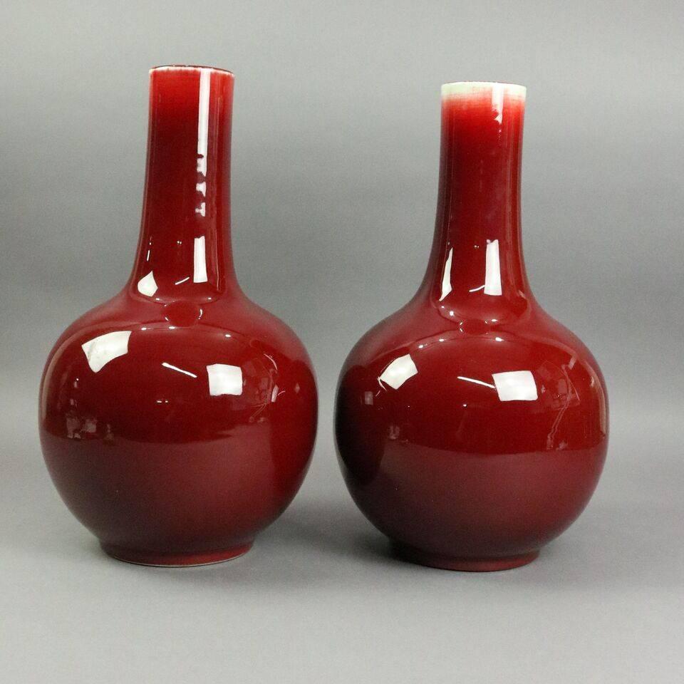 antique chinese oxblood vase