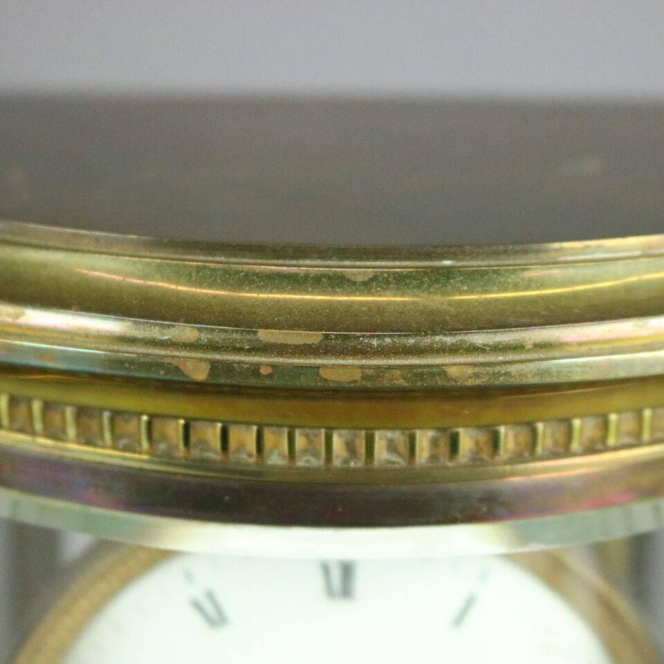 Antique French Samuel Marti Et Cie Crystal Regulator Mantel Clock, dtd 1889 2
