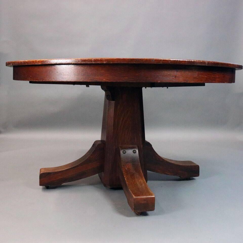 vintage stickley dining table