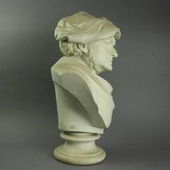 Antique Parian Full-Size Bust of Richard Wagner, circa 1880