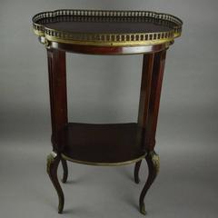 Antique French Louis XIV Style Mahogany and Ormolu Sculpture Stand, circa 1900