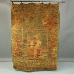 Antique Flemish Wool Wall Tapestry, The Lady & The Unicorn, circa 1800