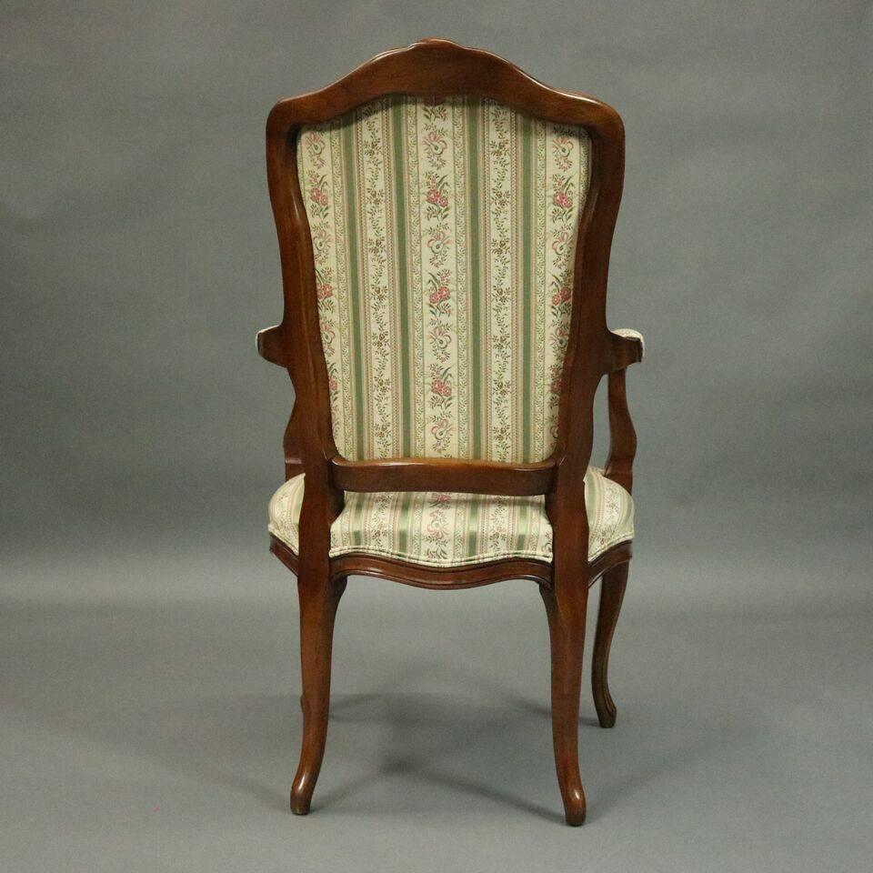20th Century Six Borghese French Country/Louis XV Style Cherry Dining Chairs by Kindel