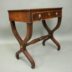 Antique English Regency Mahogany Dressing Table, Early Form, circa 1820