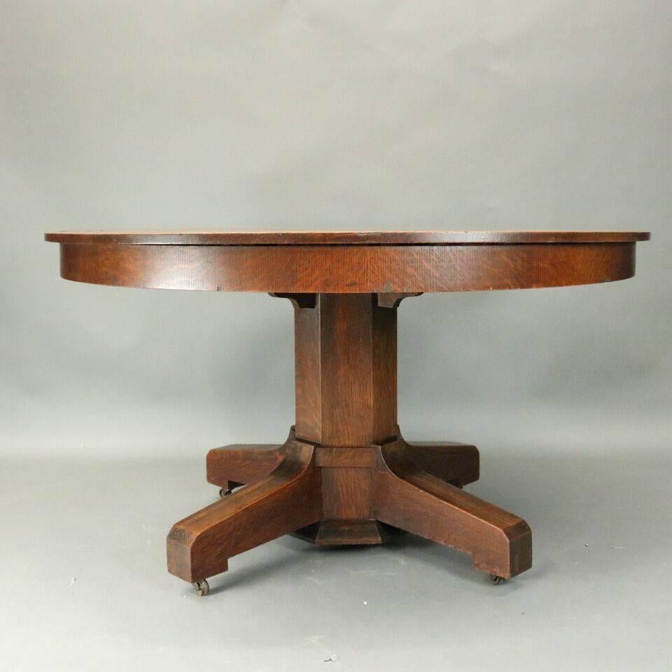 mission oak table