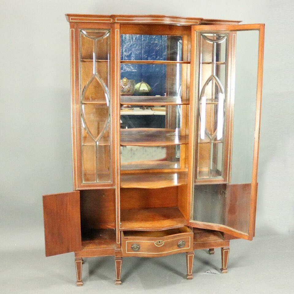 edwardian china cabinet