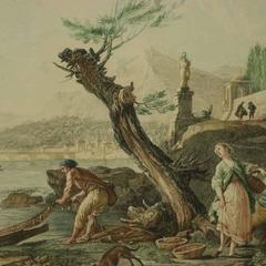 Ancienne estampe française ''Domino Francisco'' coloriée à la main par C.I.C., circa 1870