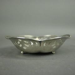 Antique Tiffany & Co. Reticulated Sterling Silver Footed Candy Dish, circa 1930