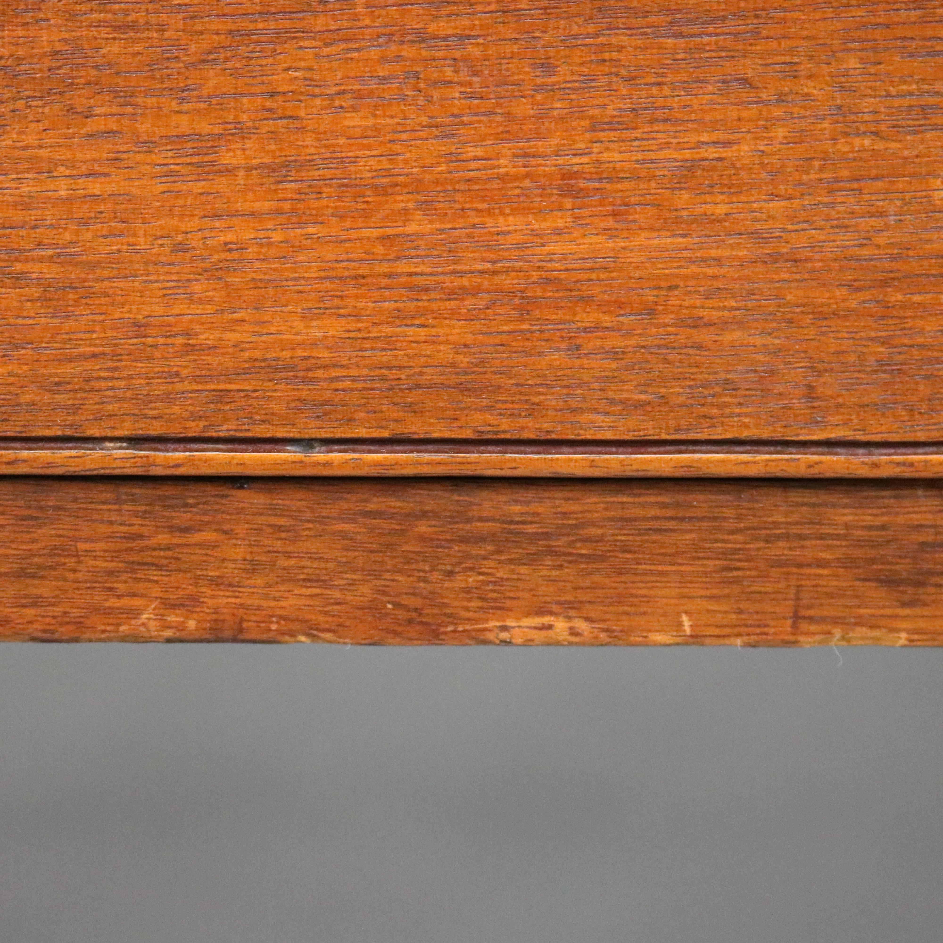 Antique English Sheraton Mahogany and Bronze Partner Desk, circa 1820 5