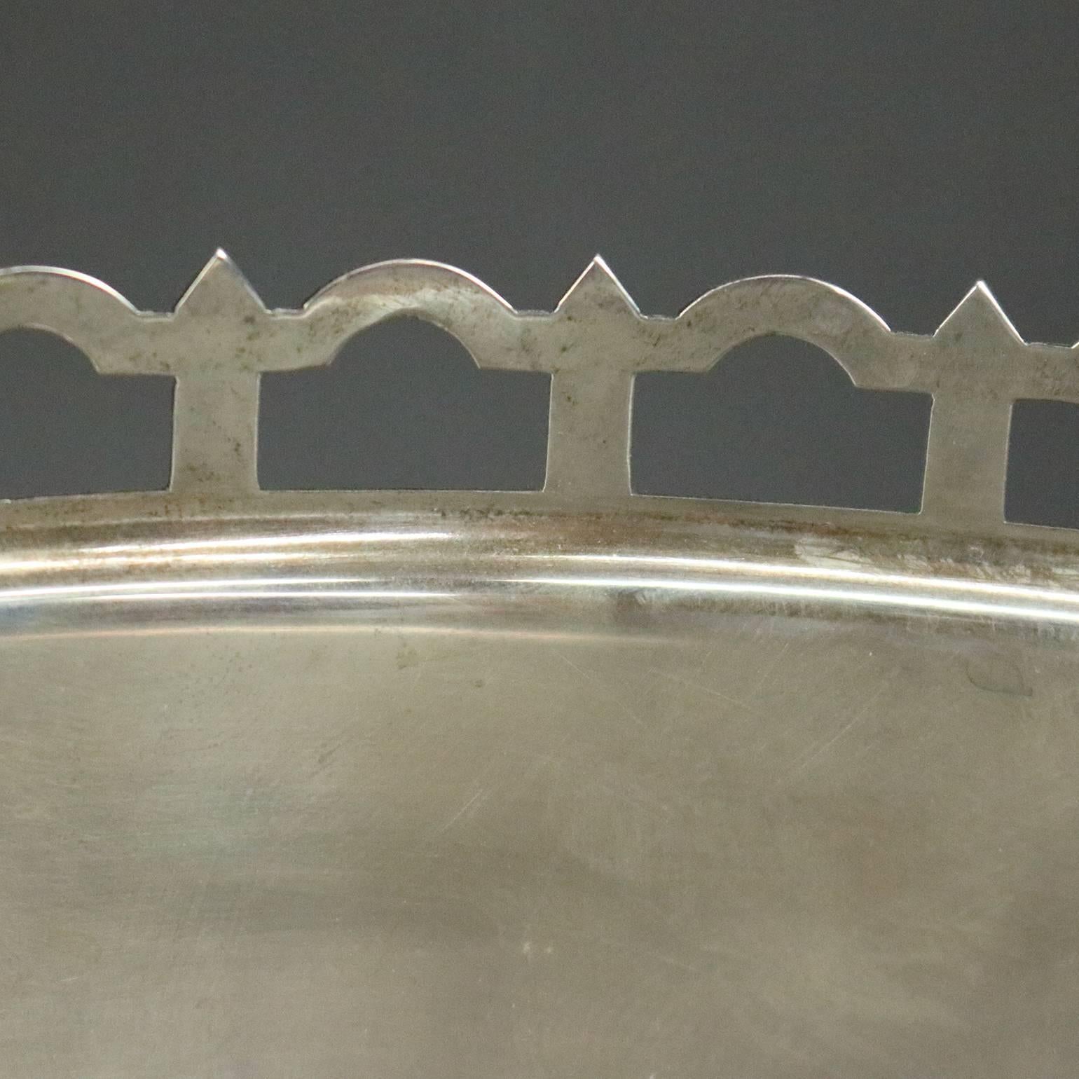 Antique J.E. Caldwell & Co. Sterling Silver Footed Console Bowl, 19th Century 6