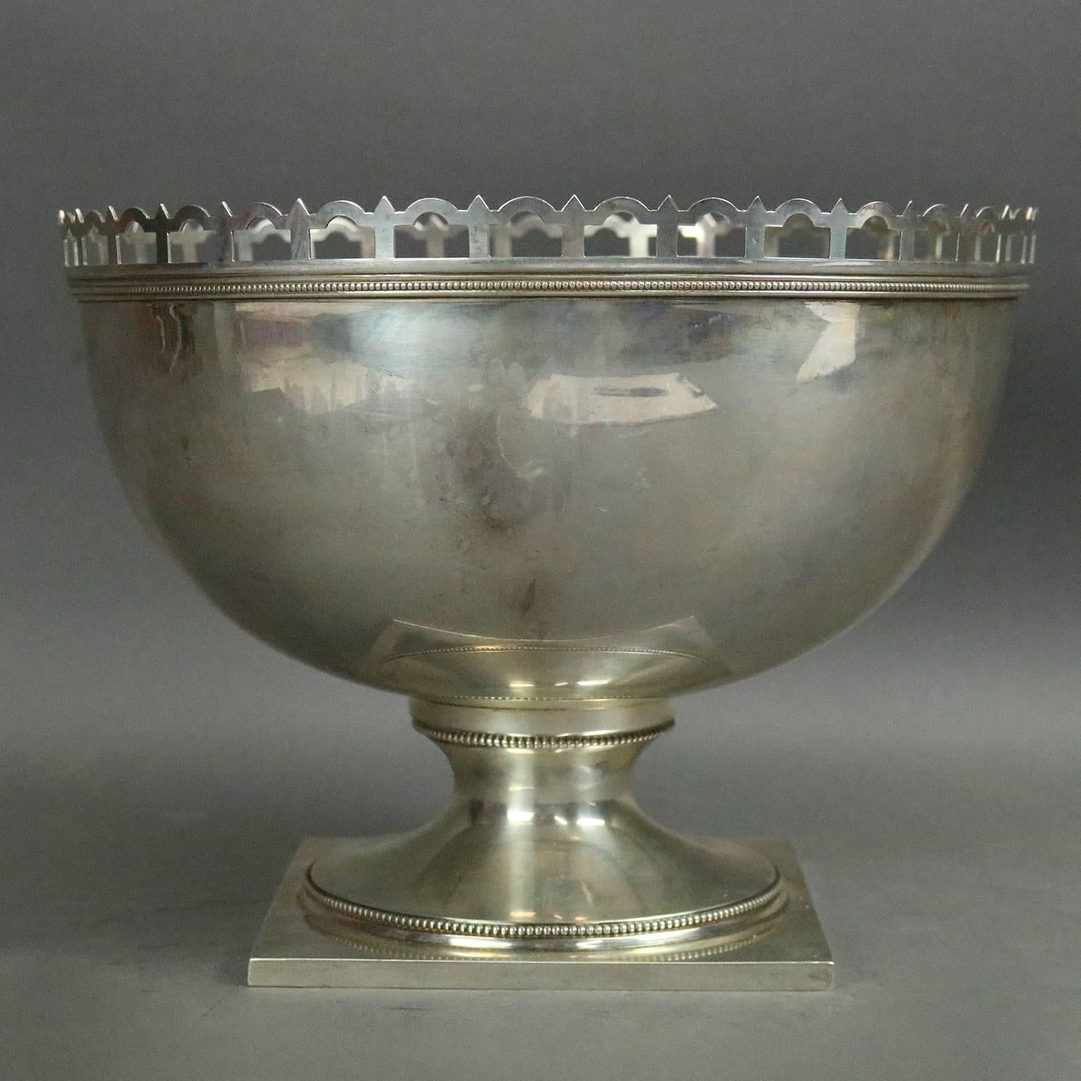 Antique J.E. Caldwell & Co. Sterling Silver Footed Console Bowl, 19th Century 1
