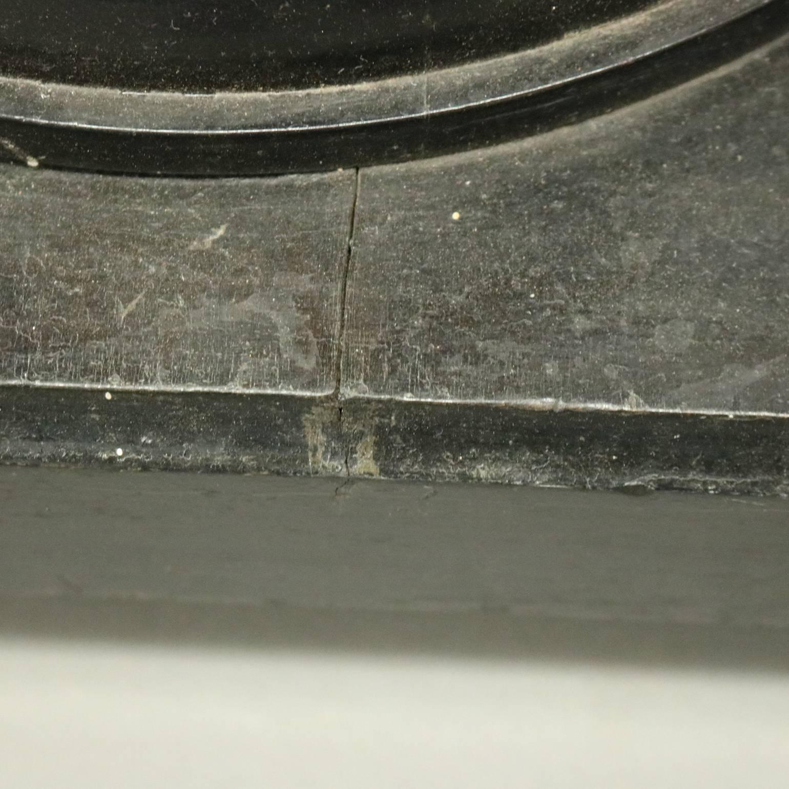 Antique Ebonized Wood Footed Sculpture Pedestal, circa 1890 1