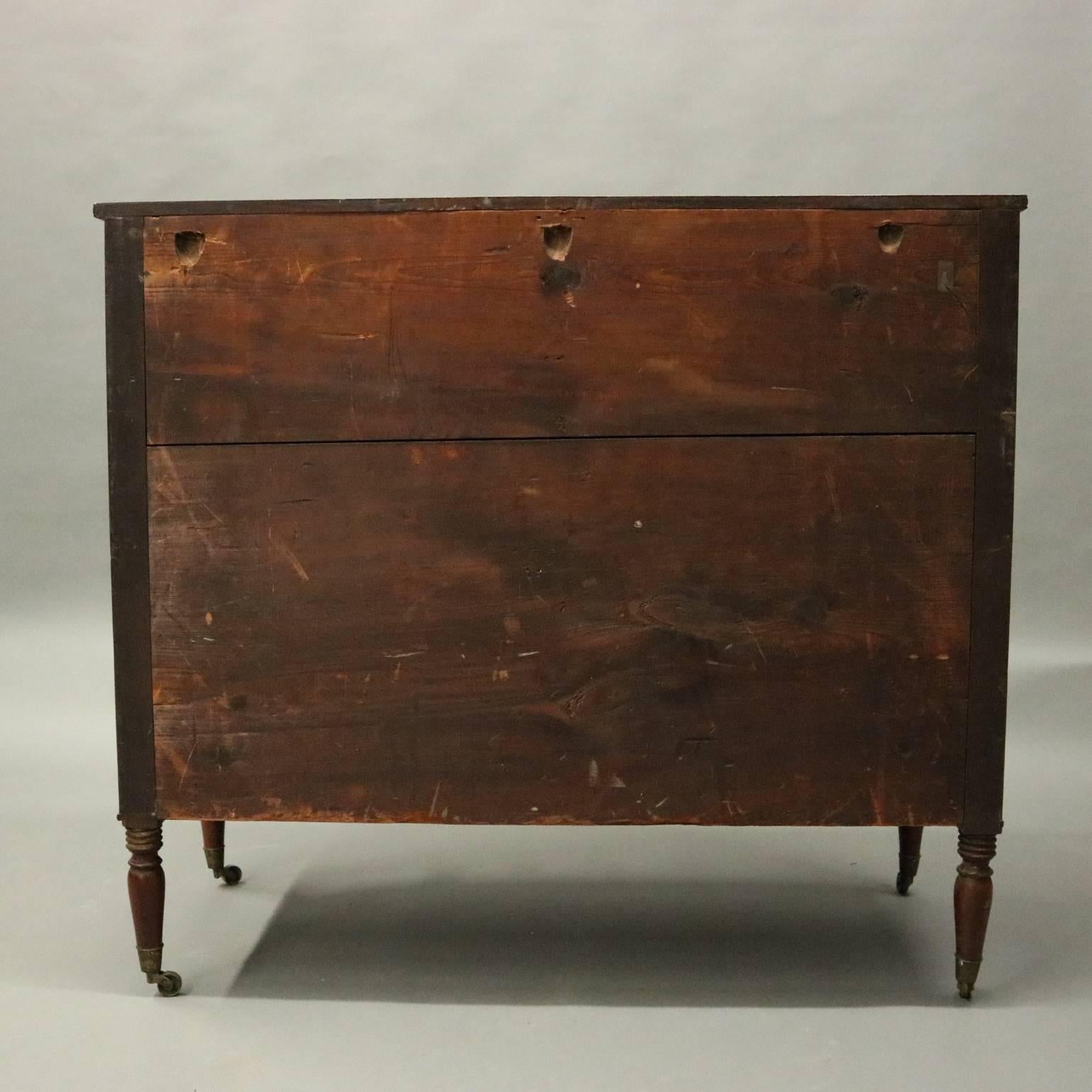 antique bow front dresser