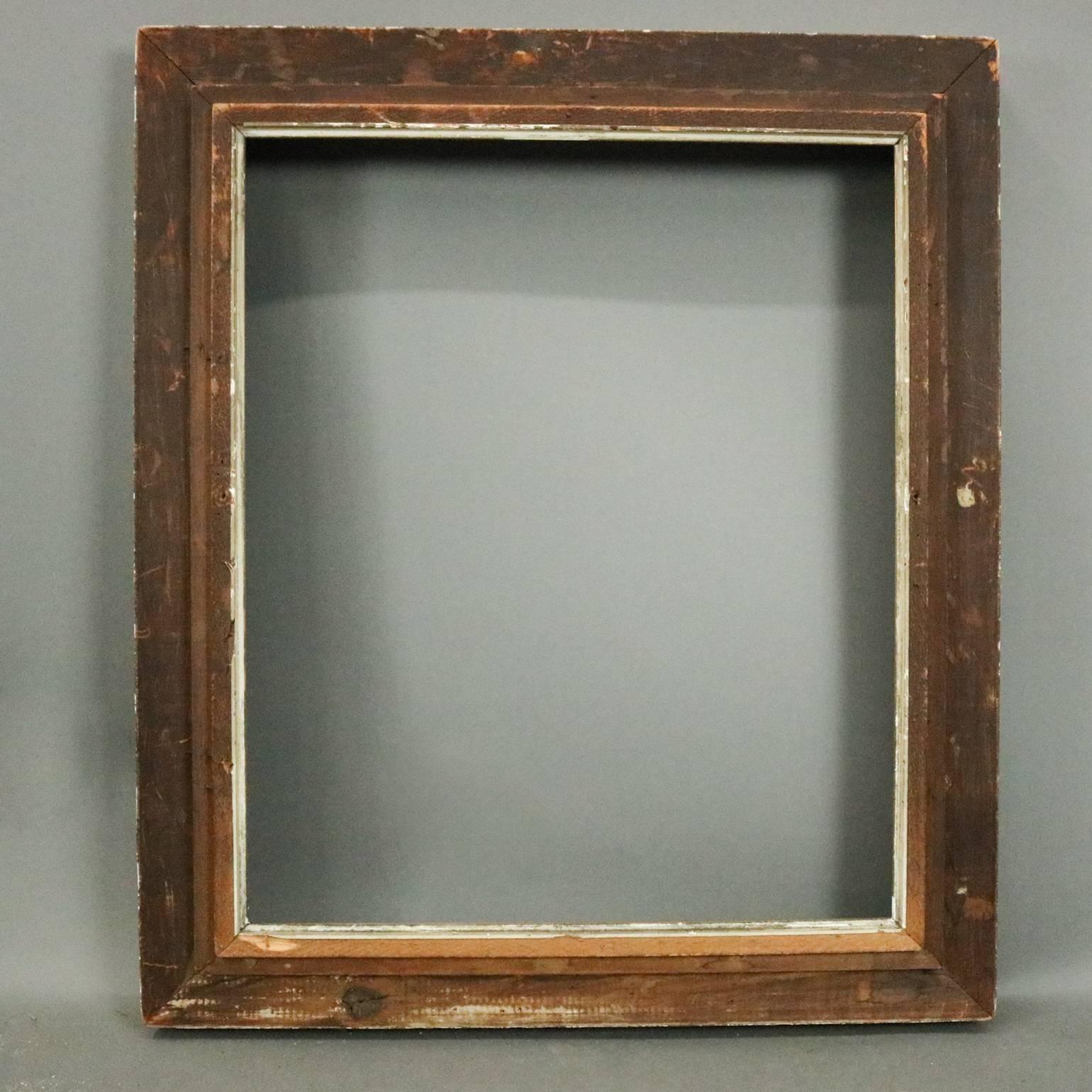 Antique Gilt Gesso Fine Art Frame Acanthus and Foliate Decor, circa