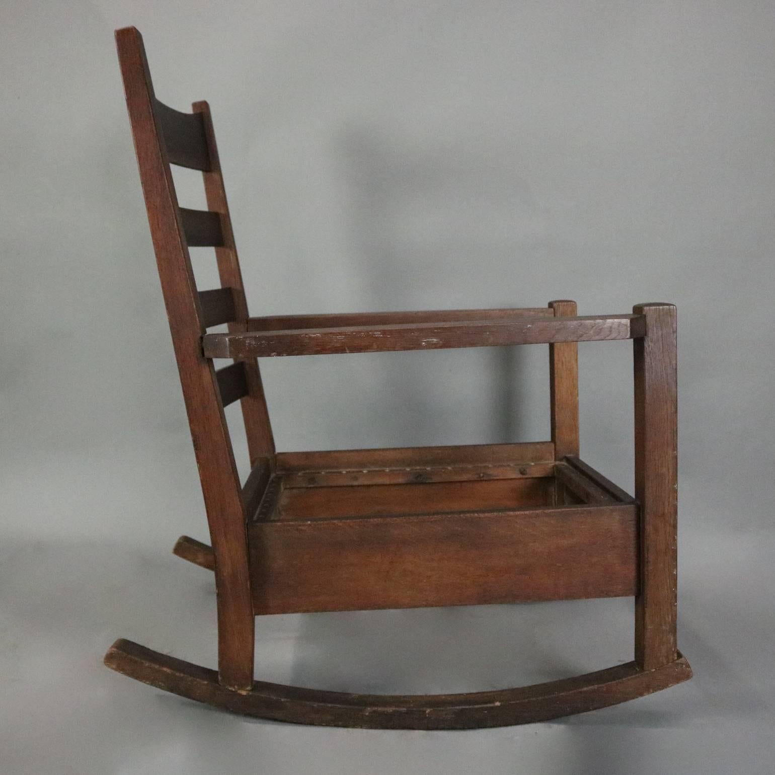 stickley mission style rocking chair