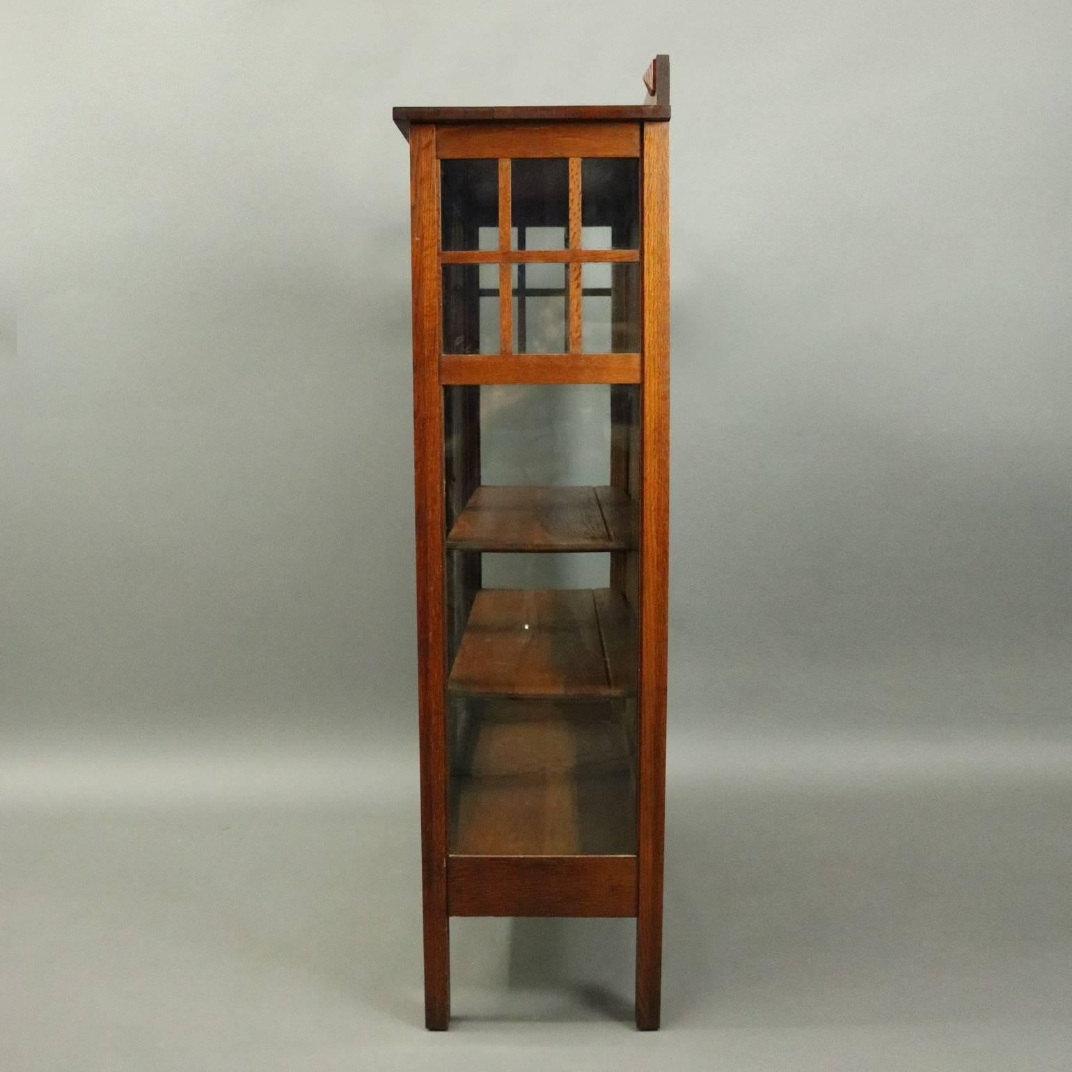 mission style china hutch