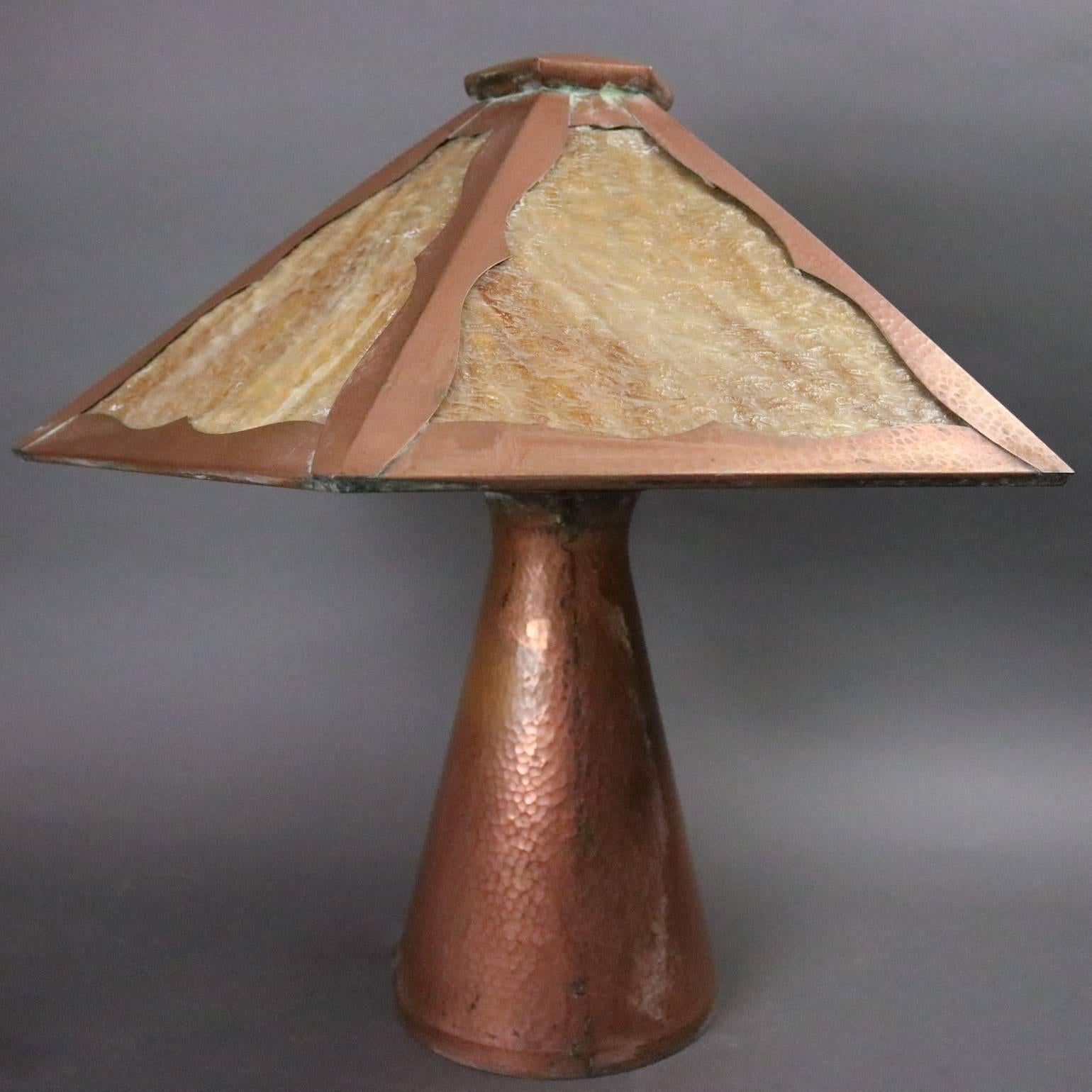 antique arts and crafts table lamps