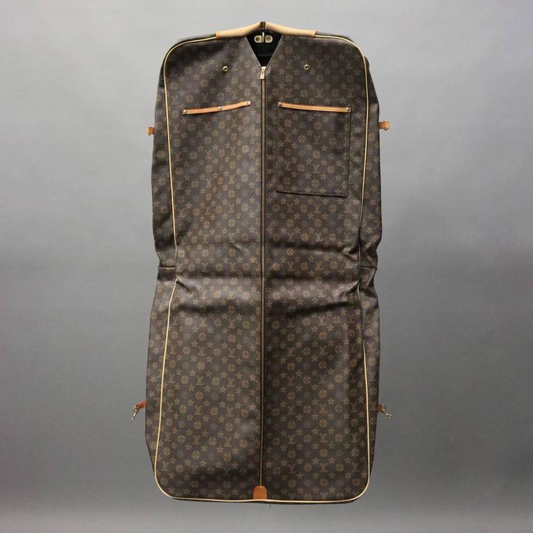 Vintage Louis Vuitton Style Garment Bag Luggage, circa 1970