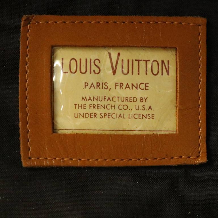 Vintage French Louis Vuitton Style Garment Bag, Made in France, circa 1970  at 1stDibs