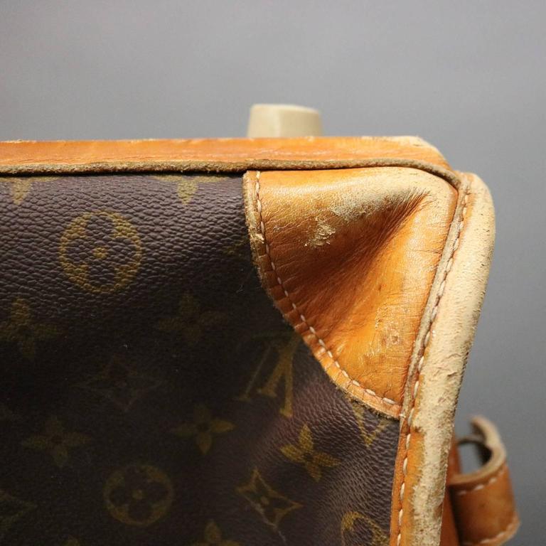 Vintage French Louis Vuitton Style Garment Bag, Made in France, circa 1970 at 1stdibs
