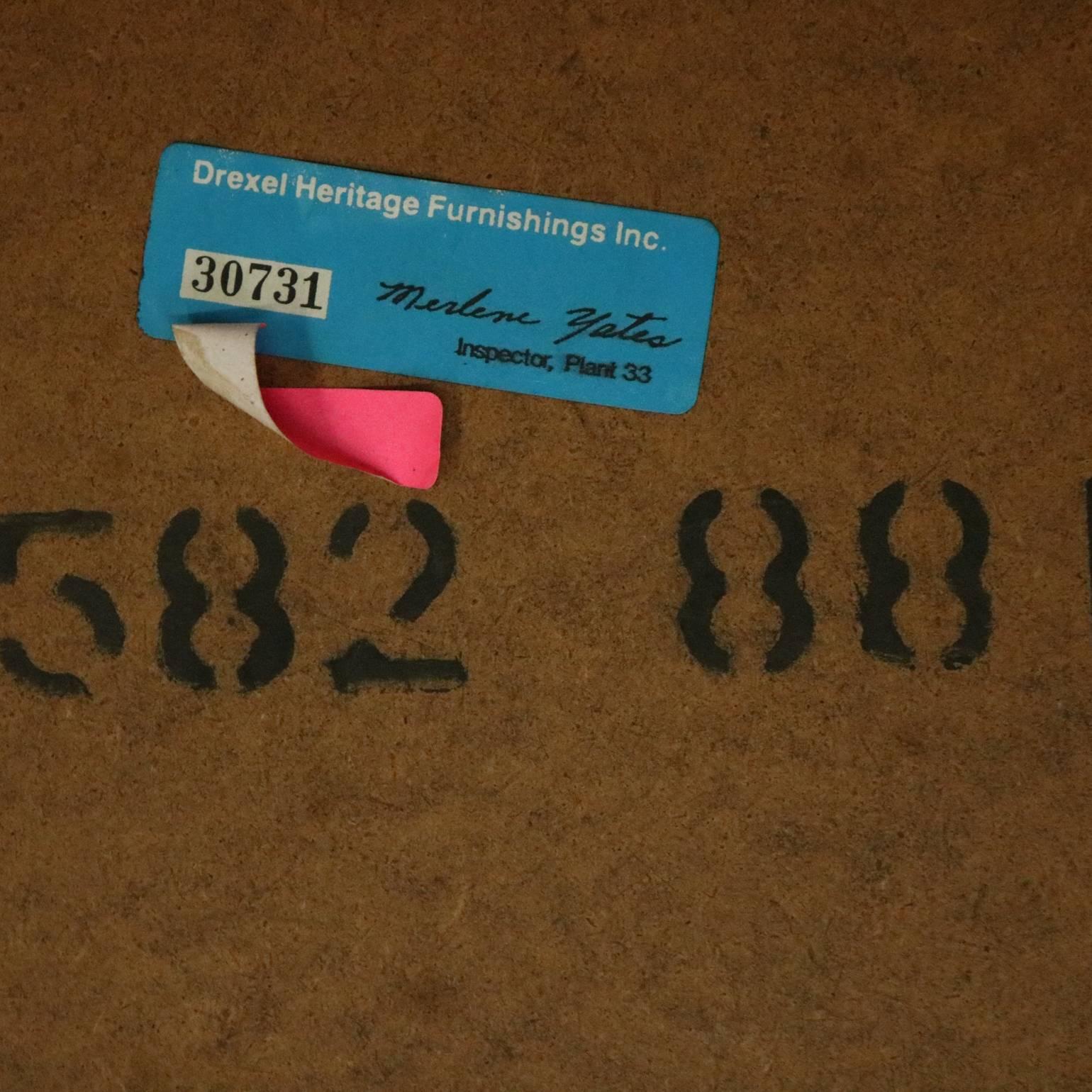 Drexel Heritage Ebonized and Gilt Chinoiserie Decorated Wall Mirror, 1940 at 1stDibs drexel