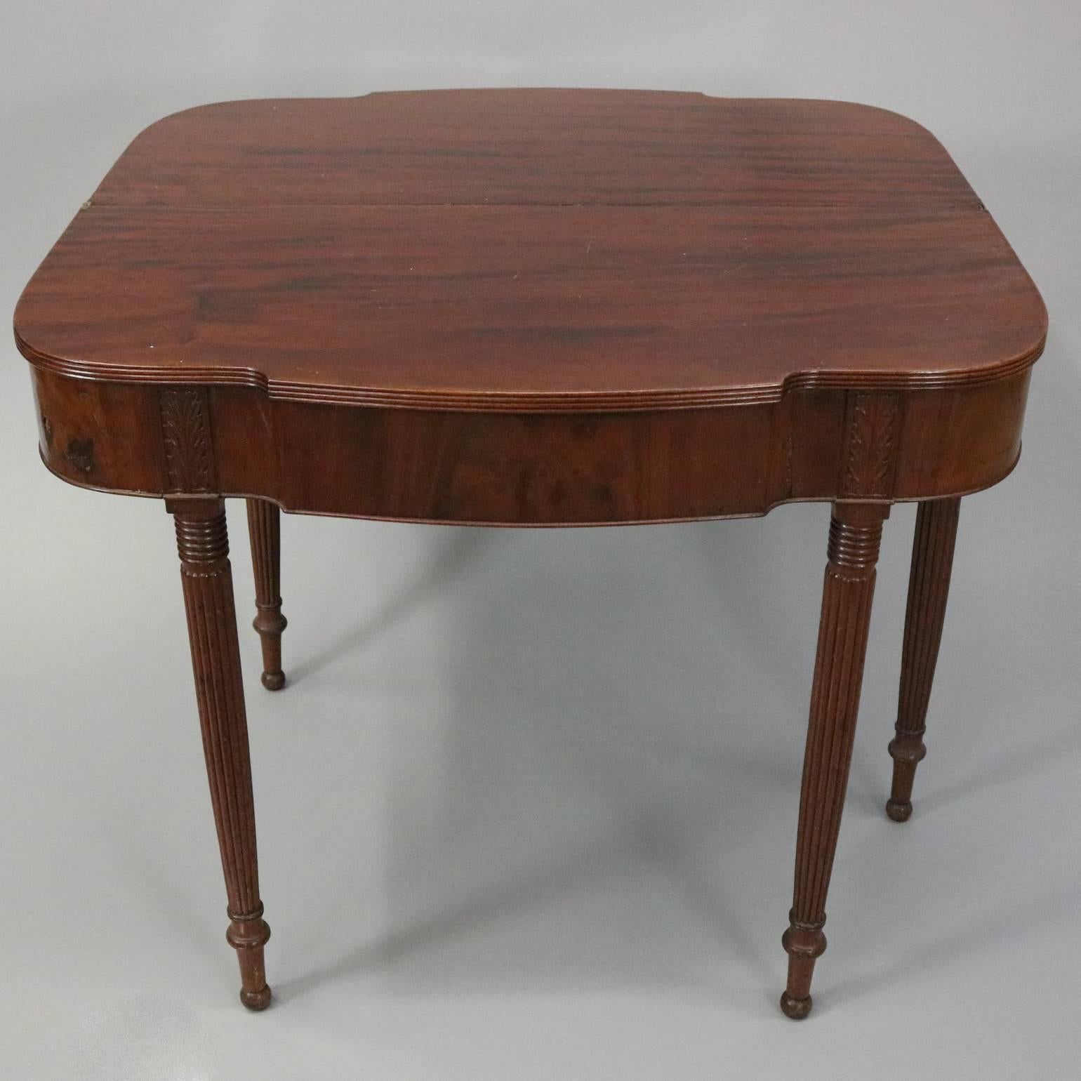 antique mahogany game table