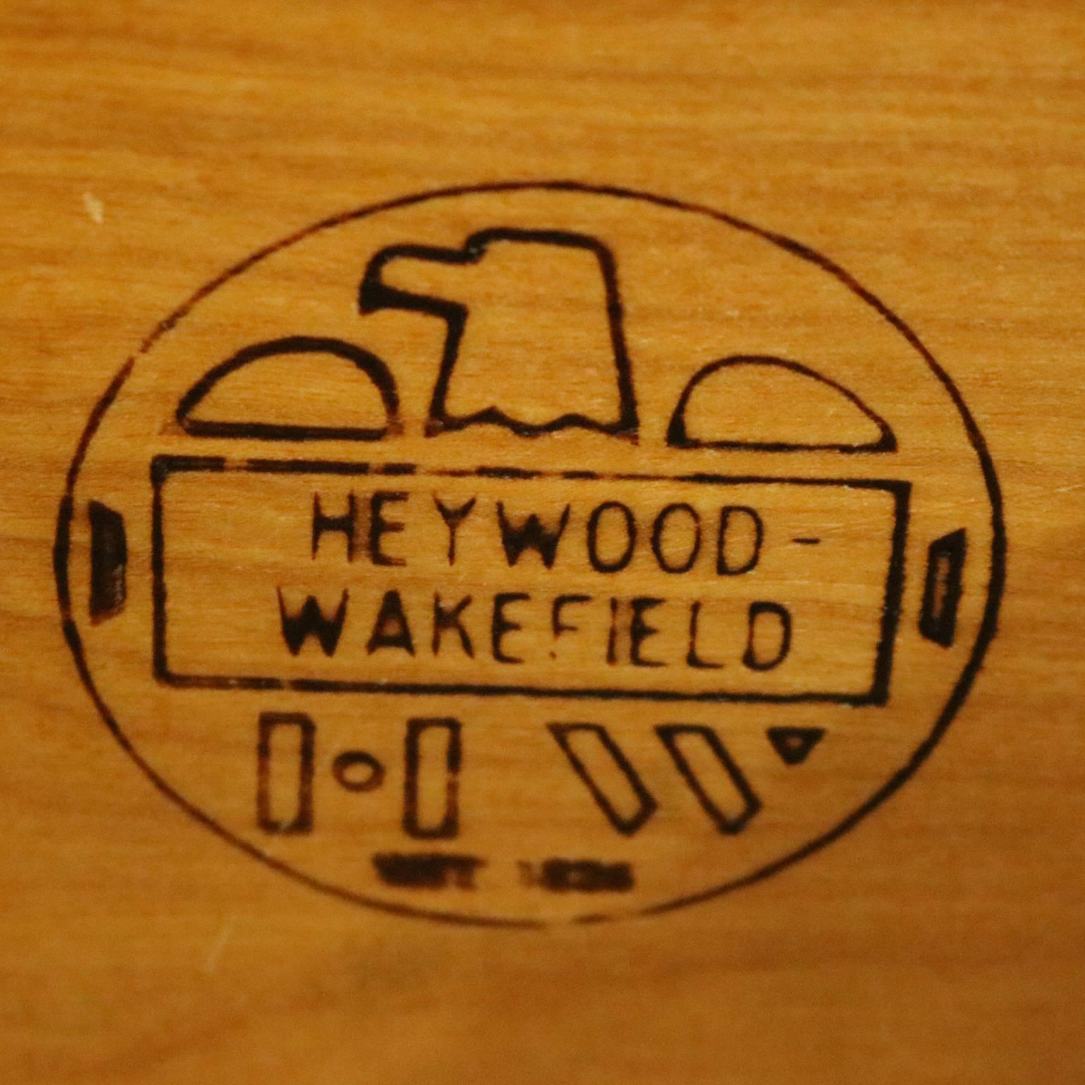 American Vintage Heywood-Wakefield Kohinoor Yellow Birch Six-Drawer Mirrored Dresser
