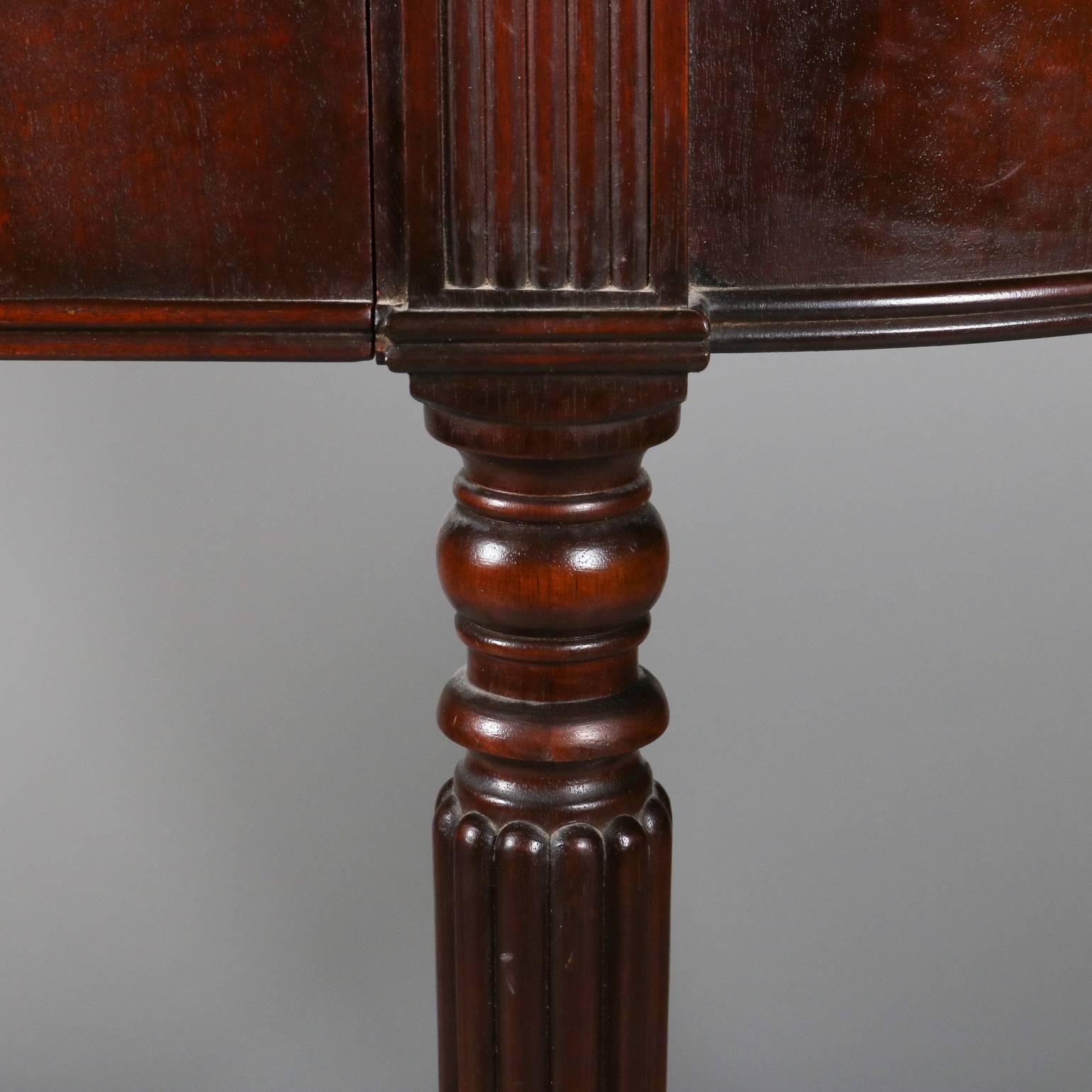 Carved Mahogany Console Table with Mirror by Elgin Simonds Co., circa 1900 4