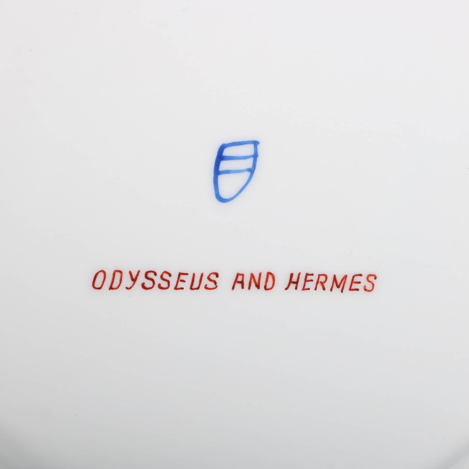 Four Royal Vienna Porcelain Plates, Gilt & Painted Scenes of Greek Odysseus 4
