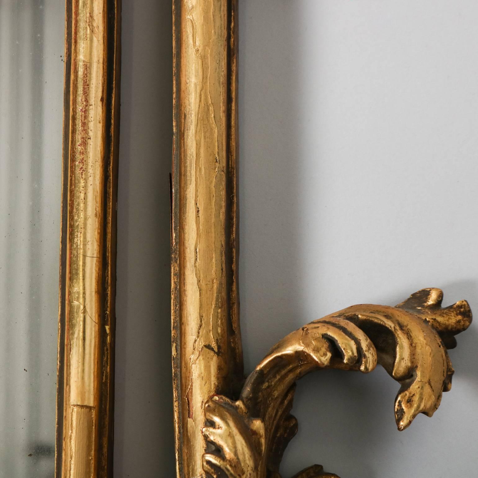 18th Century and Earlier Monumental Antique English Chinese Chippendale Pierced Giltwood Mirror