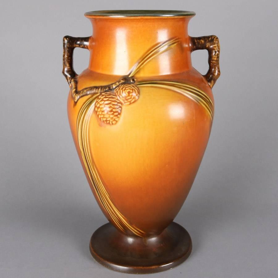 roseville pinecone vase