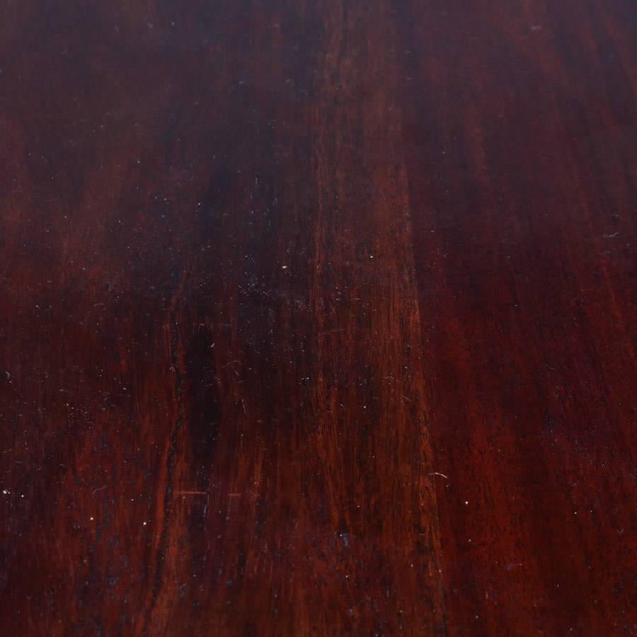 Antique American Empire Classical Flame Mahogany Drop-Leaf Three-Drawer Stand 5