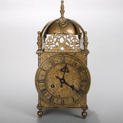 Antique George III, German Bulova Watch Co. Bronze Mantel Clock, 19th Century
