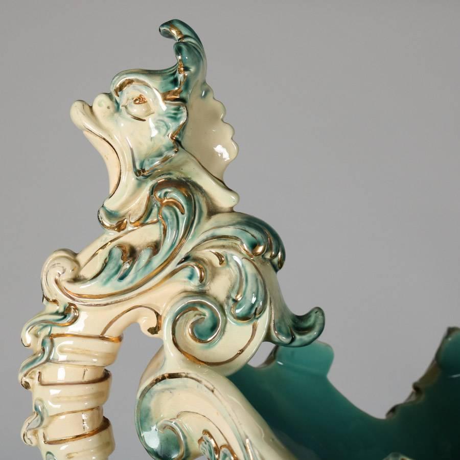 antique jardiniere and pedestal