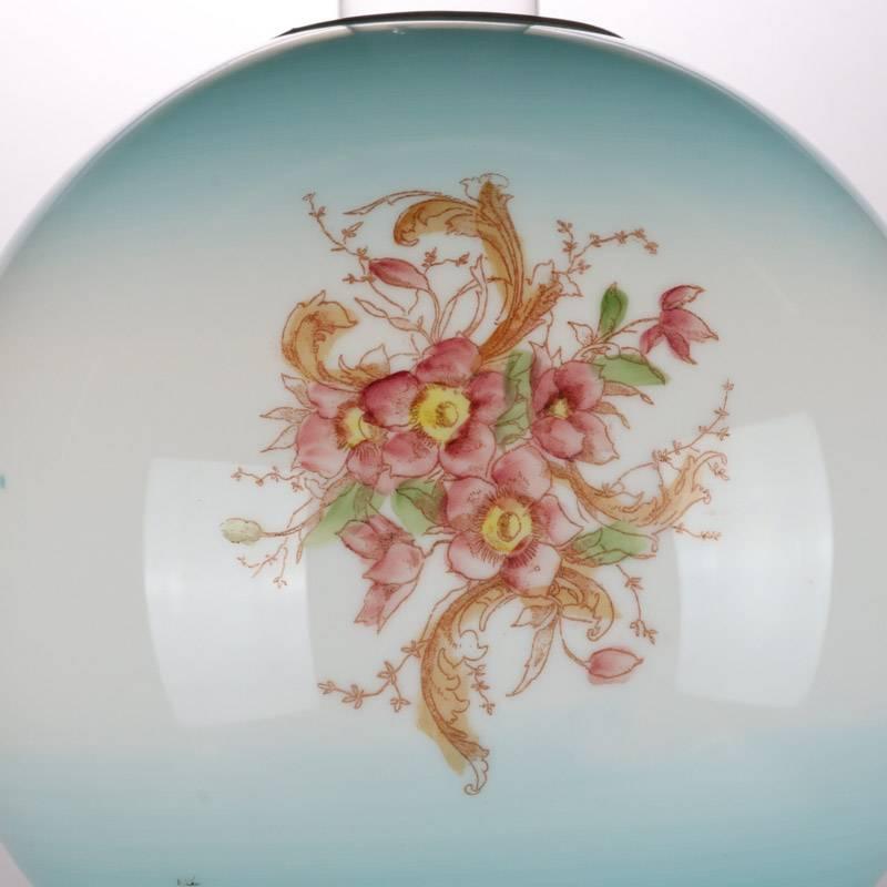 antique hand painted globe lamps