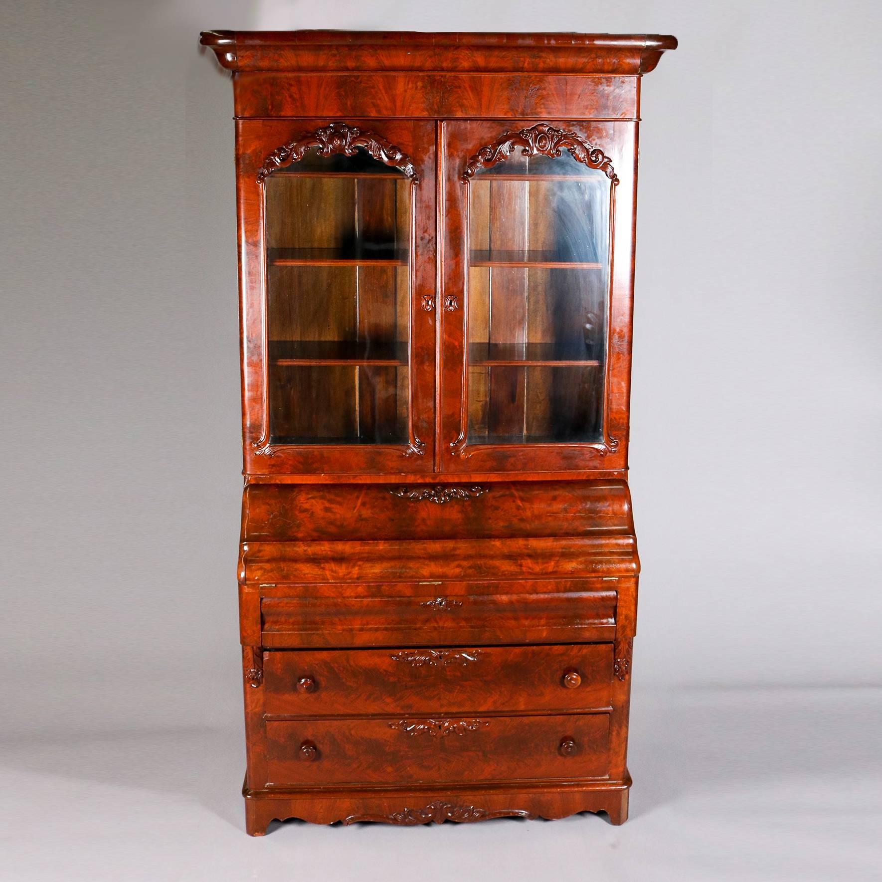 antique drop front secretary desk