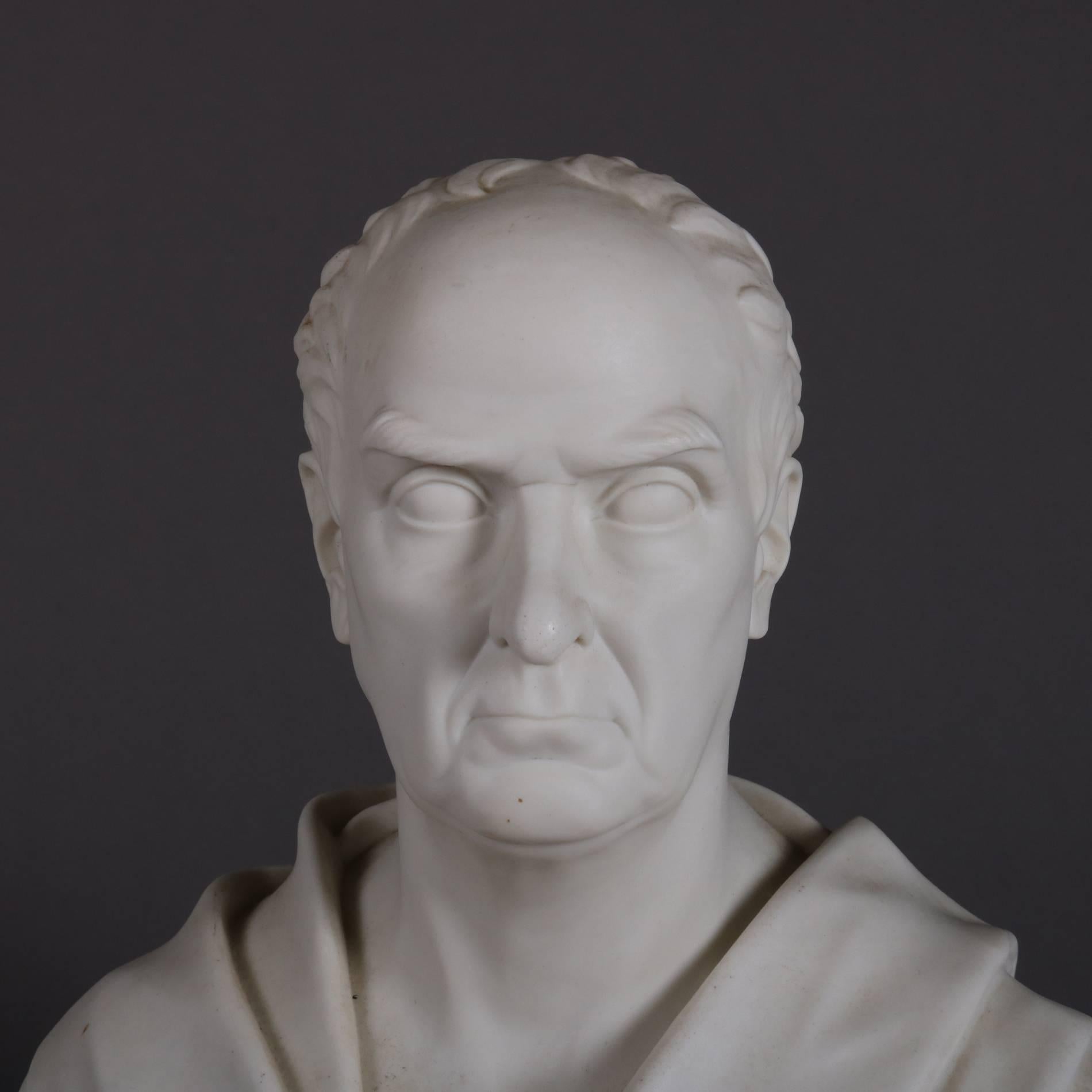 Oversized English Copeland Parian Bust of Daniel Webster by King 1