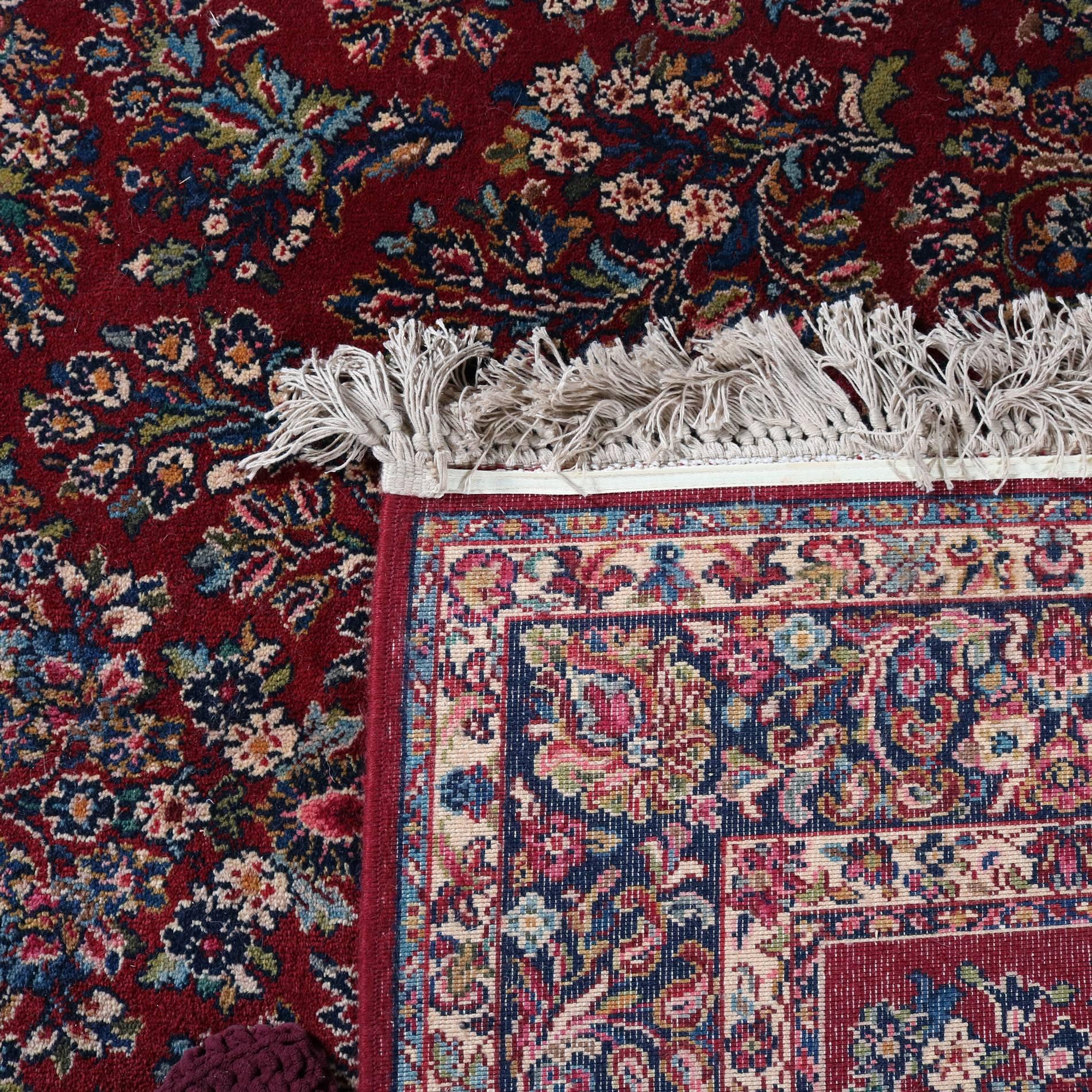 Vintage Persian Style Karastan Red Sarouk Design #785, 5'9